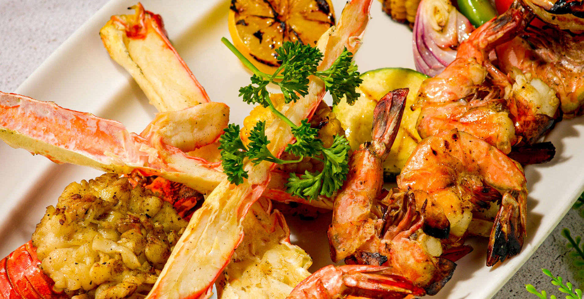 Seafood platter at Fred's Cancun