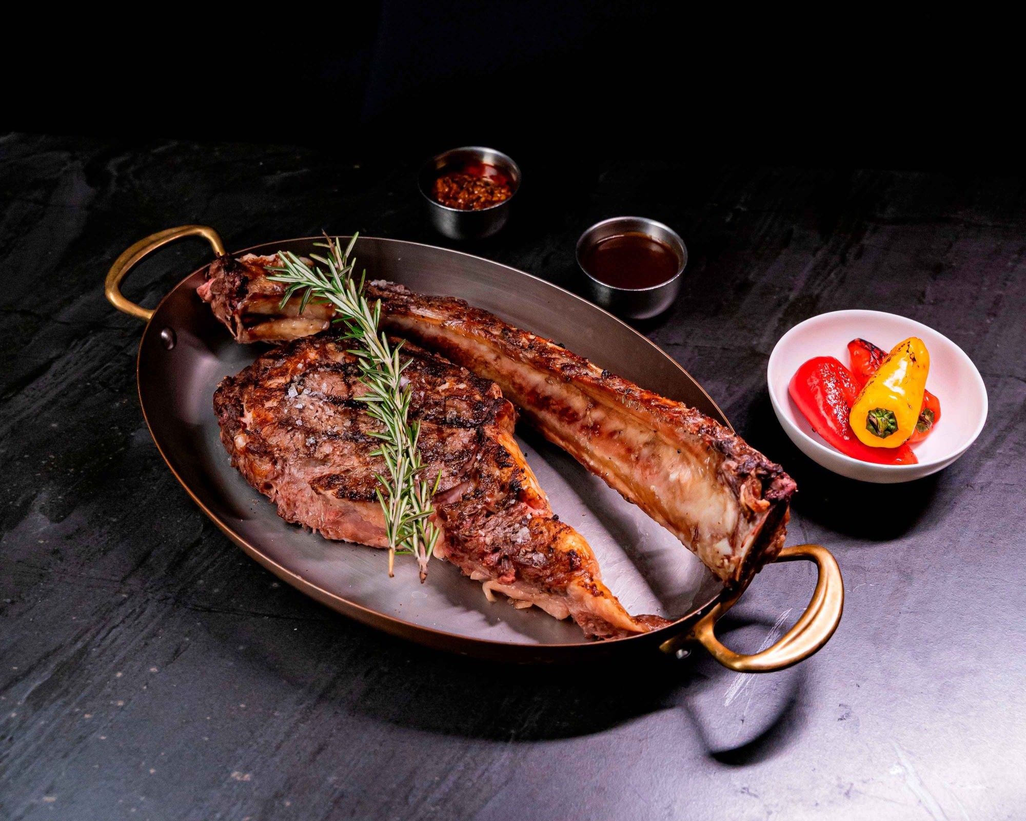 Tomahawk steak at Harry's Cancun